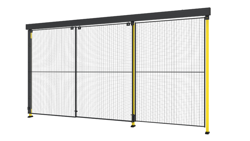 X-Guard - Dupla tolóajtó 2-lépcsős sínnel 
