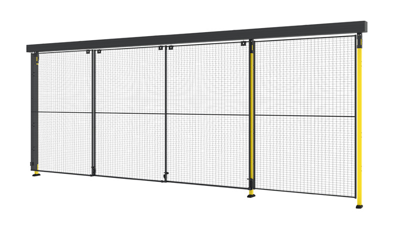 X-Guard – Hármas tolóajtó 3 lépcsős sínnel  