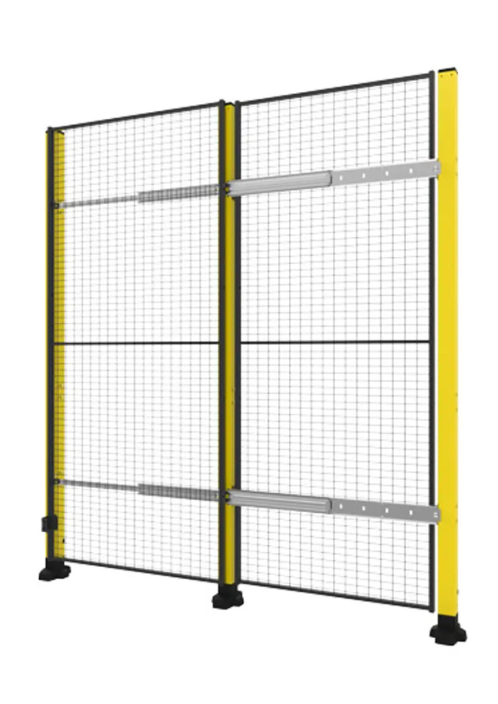 X-Guard – Egyszárnyú 2 lépcsős tolóajtó felső sín nélkül 